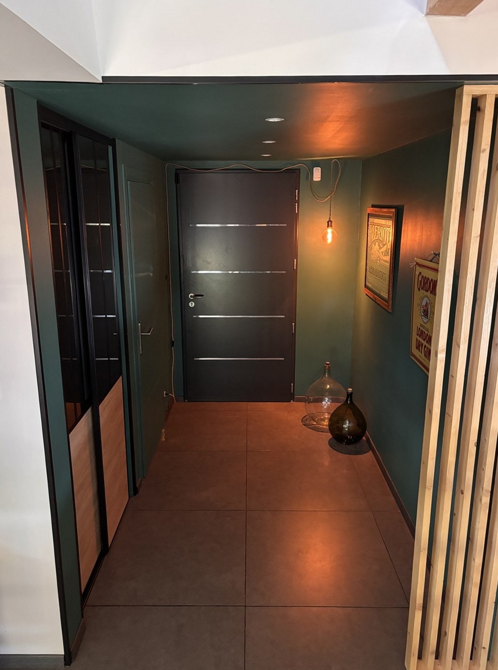 Maison à ossature bois, entrée